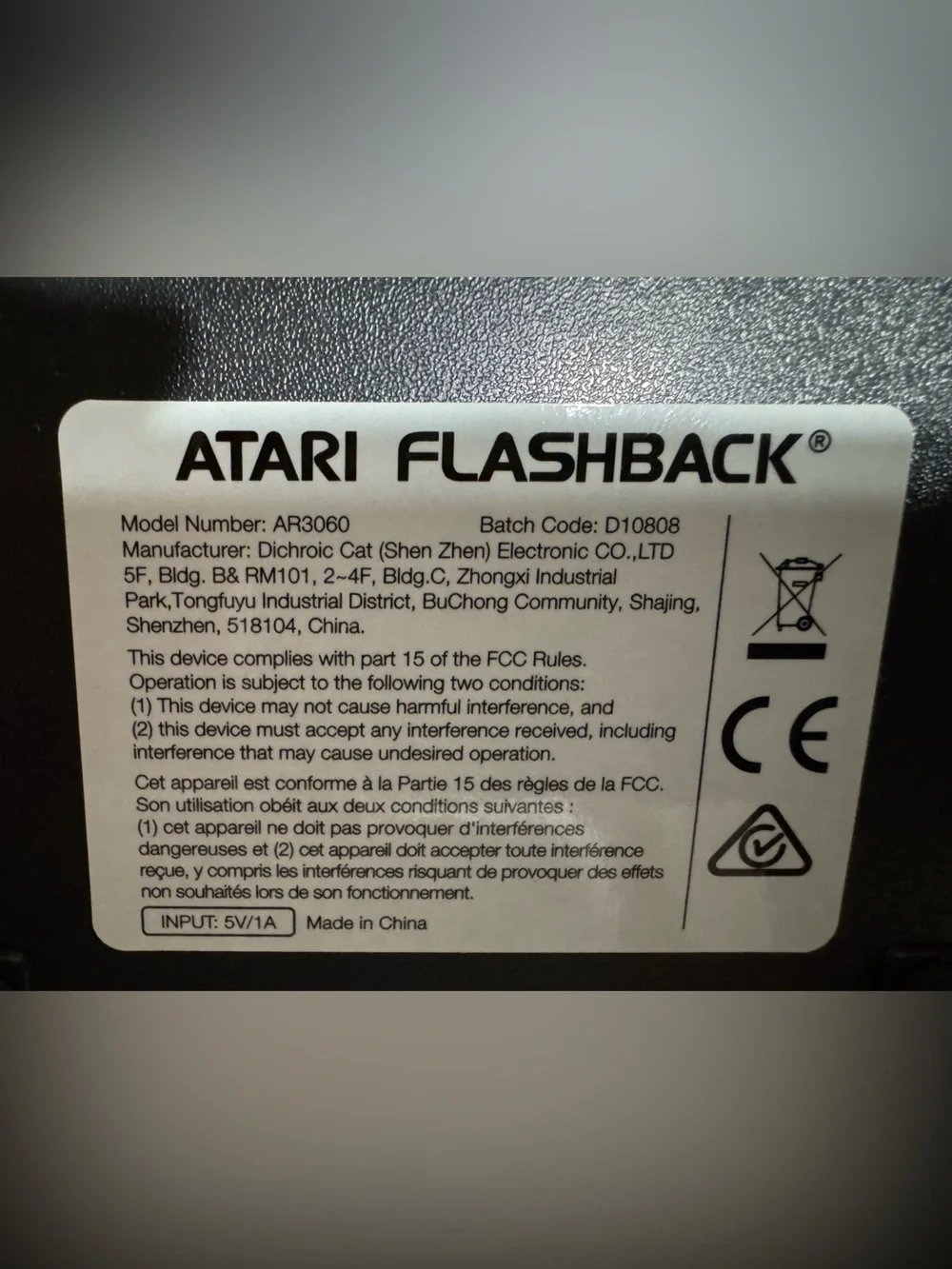 Atari Flashback X Classic Gaming Console - 110 builtin games 2 wired controllers